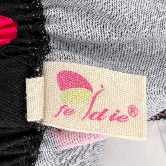 Feldie Black & Hot Pink Polka-Dot 1950s Inspired Halter Skater Style Dress Small - Picture 13 of 15